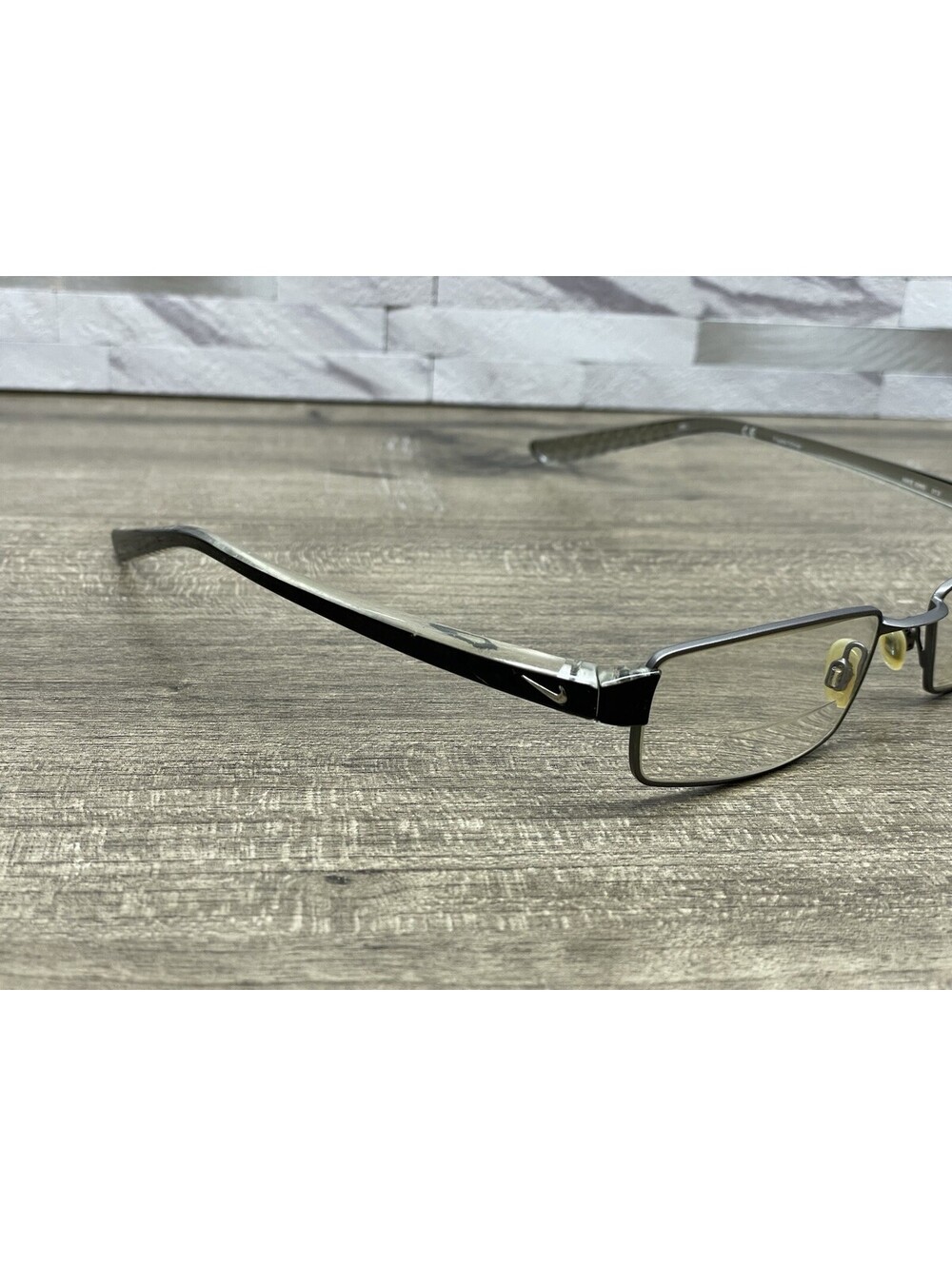 NIKE EYEWEAR 8065 013 GRAY BLACK 51[]17-145 EYEGLASSES FRAMES ONLY -SEE PHOTOS - Picture 5 of 15
